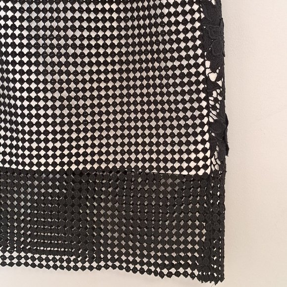Tibi Basia Black Lace Pencil Skirt Size 6 - Picture 7 of 9